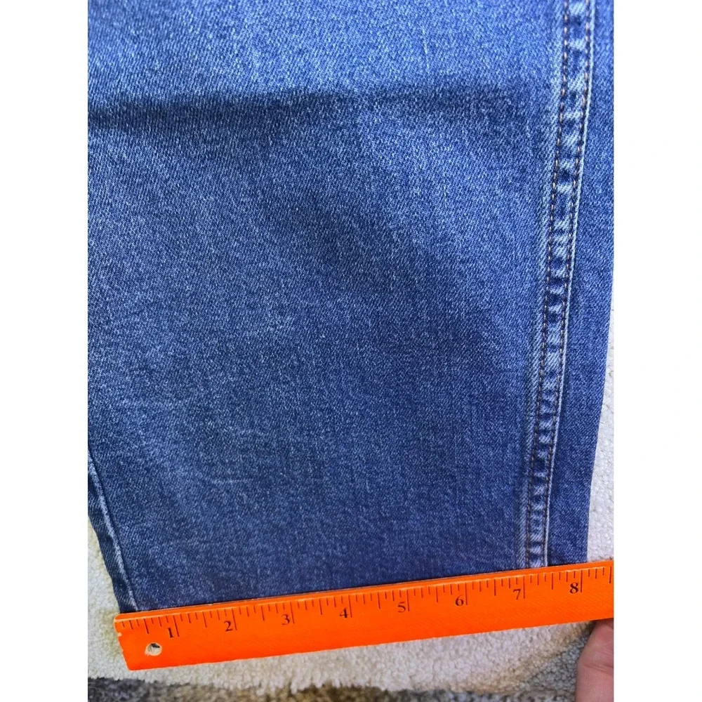 Levi's 505 Regular Fit Jeans Mens 36x34 Blue Stretch Straight Leg Workwear NEW